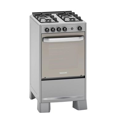 Fogão Select Suggar Prata Mesa Inox 4 Queimadores FGISL410PRIX Inox Bivolt