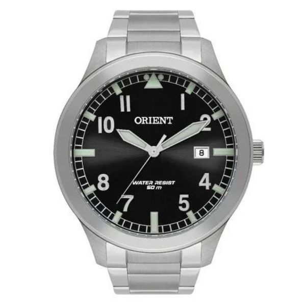 Relógio Orient Mbss1372 P2Sx Masculino Prateado E Preto