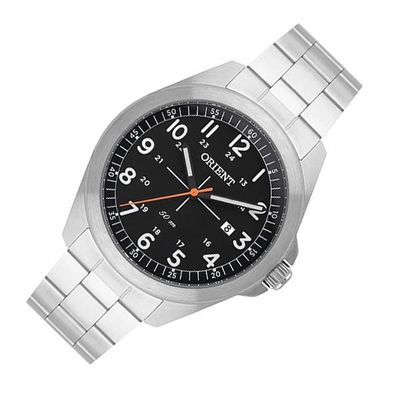 Relógio Orient Mbss1372 P2Sx Masculino Prateado E Preto