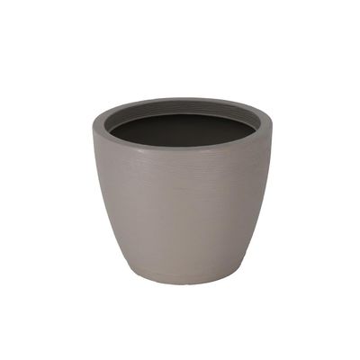 Vaso com Prato Tramontina Asteca 32 cm em Polietileno Concreto