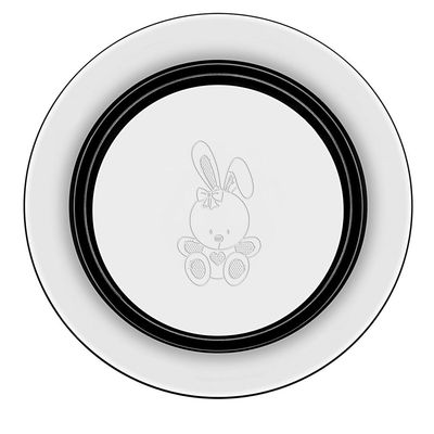 Prato Infantil Tramontina Le Petit em Aço Inox Coelhinho 23 cm