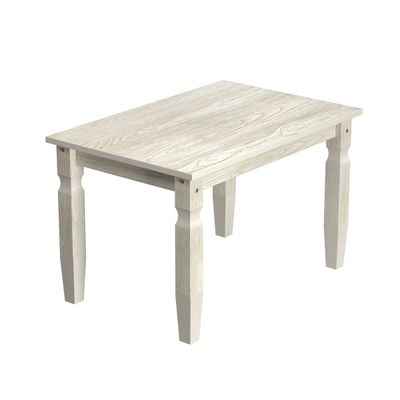 Mesa de Jantar em Madeira Pátina Branca 120x80 cm Elliottiis