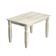 Mesa de Jantar em Madeira Pátina Branca 120x80 cm Elliottiis