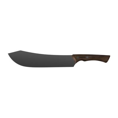 Faca para Carne Tramontina Churrasco Black com Lamina de Aço Inox Escurecido e Cabo de Madeira 10 polegada
