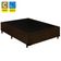 Cama Box Casal Suede Sereneprime Marrom 138x188x40