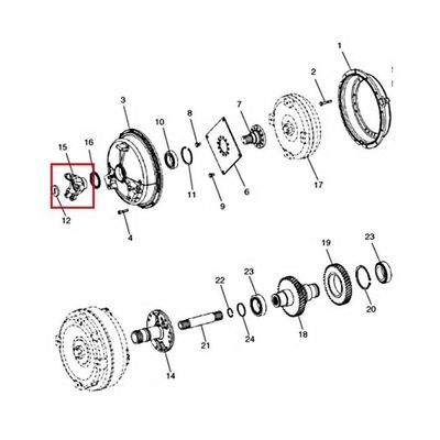 Flange Do Conversor Carregadeira 721e - 821e 24-z