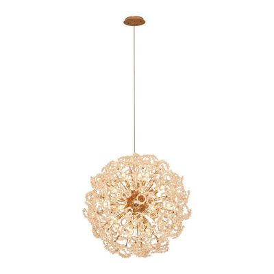 Lustre Pendente Sindora Dcd06224 60cm Dourado E14 Bivolt