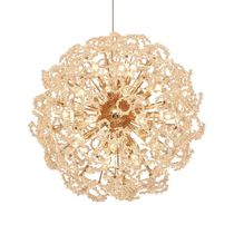 Lustre Pendente Sindora Dcd06224 60cm Dourado E14 Bivolt