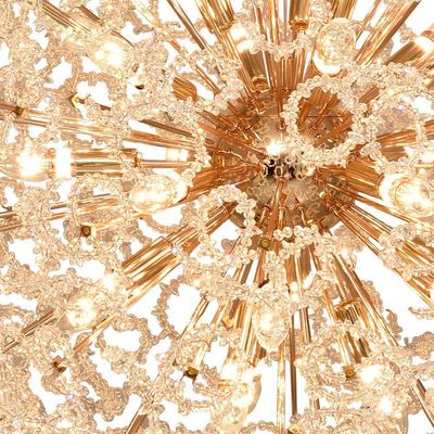 Lustre Pendente Sindora Dcd06224 60cm Dourado E14 Bivolt