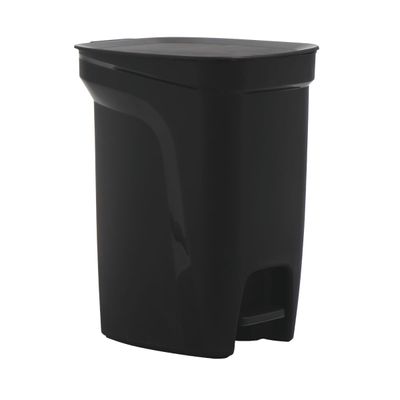 Lixeira Tramontina Compact 10 L em Polipropileno Preto com Haste em Aço Galvanizado