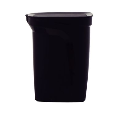 Lixeira Tramontina Compact 10 L em Polipropileno Preto com Haste em Aço Galvanizado