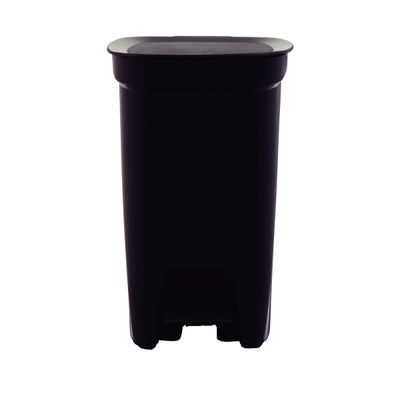 Lixeira Tramontina Compact 10 L em Polipropileno Preto com Haste em Aço Galvanizado