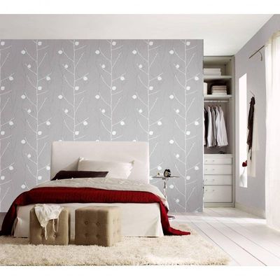 Papel De Parede Gina Textura Em Linhas Cinza 57850 Rolo 10m X 0,53m