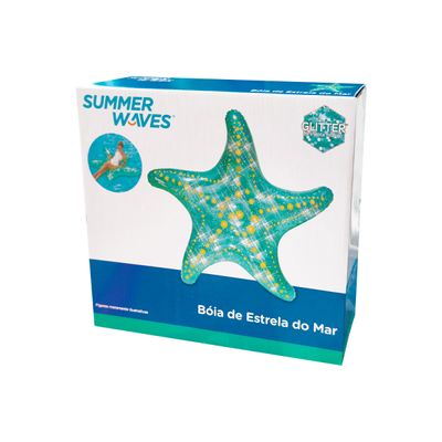 Boia Inflável Estrela do Mar com Glitter Bel Único