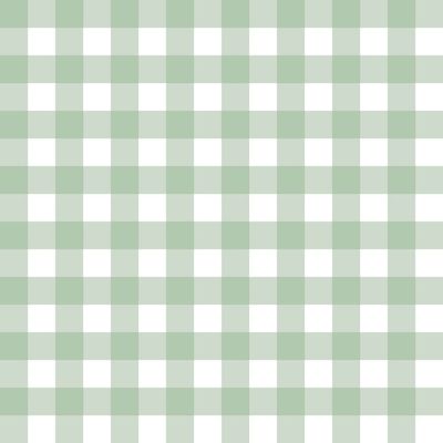 Papel de Parede Doce Estilo Xadrez Verde 82281