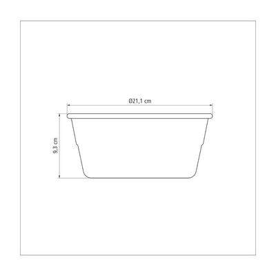 Forma para Bolo e Pudim Tramontina Brasil em Aluminio com Revestimento Interno e Externo Antiaderente Starflon T3 Grafit