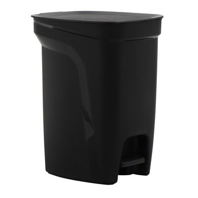 Lixeira Tramontina Compact 10L em Polipropileno Preto com Haste em Aço Galvanizado