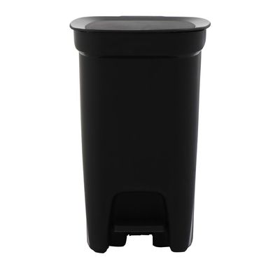 Lixeira Tramontina Compact 10L em Polipropileno Preto com Haste em Aço Galvanizado