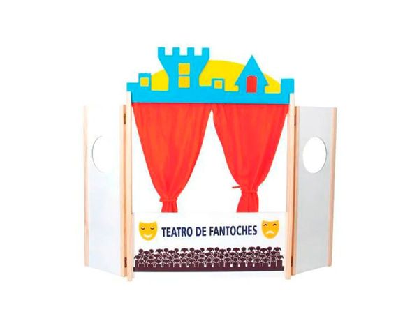 Brinquedos Educativos - Teatro de Fantoches 86x62x5cm