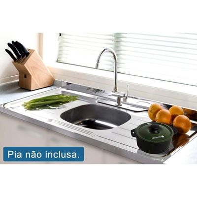 Kit Cozinha Modulada 8 Peças Botanic 2 Aéreos + 2 Balcões+3paneleiros + 1 Complemento Sem Pia C8p34 Nogueira Fendi