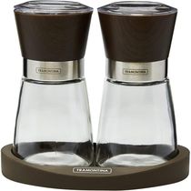 Moedores de Sal e Pimenta Tramontina em Ceramica e Vidro com Base de Silicone