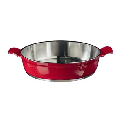 Frigideira Vermelho Alumínio Fundido Usinado Javali AA 30cm