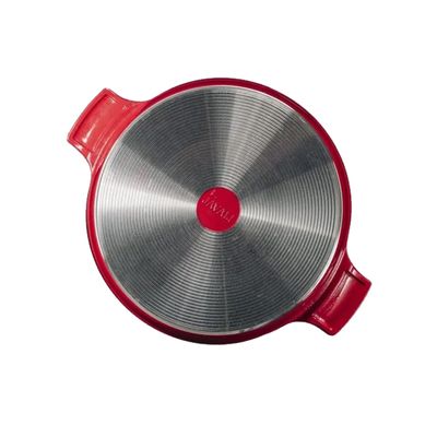 Frigideira Vermelho Alumínio Fundido Usinado Javali AA 30cm