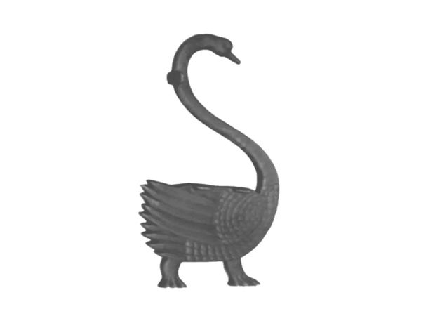 Par Pé de Banco Praça Jardim Decoração Cisne Ferro Fundido