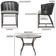 Mesa Com 6 Cadeiras Jantar Noronha Marrom E3 Trama Original Preto