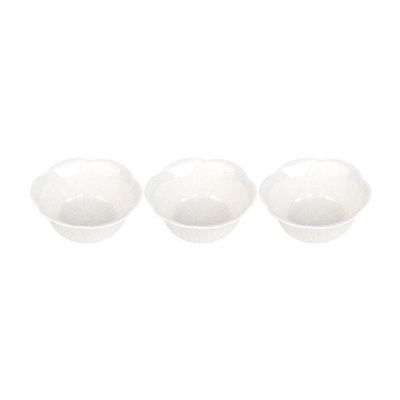 Conjunto Com 03 Petisqueiras De Porcelana Pcln-082 - Haüskraft