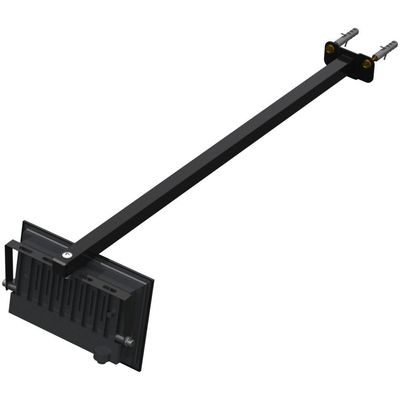 Suporte Refletor Base Reta Braço 60 Cm Preto