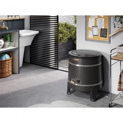Lavadora De Roupas Semiautomática Tradicional Evolution 5 Kg Preta Wanke 127V