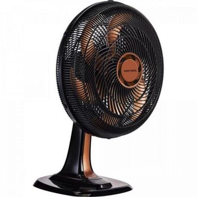 Ventilador De Mesa 40cm 220v Turbo6 Bronze Ventisol.