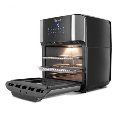Fritadeira Air Fryer Oven Philco Pfr2250v 4 Em 1 12l 1800w. Voltagem:110v