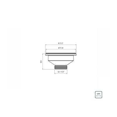 Cuba n.0 Tramontina Lavínia 40 BL Prime em Aço Inox Acetinado 40 x 34 x 17 cm com Válvula