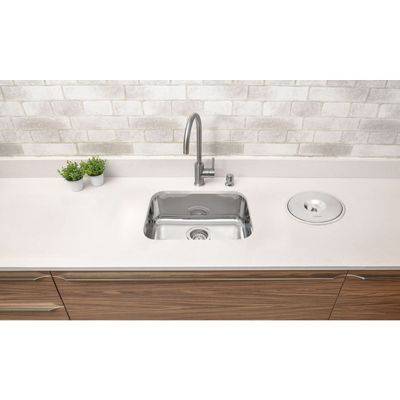 Cuba n.1 Tramontina Lavínia Prime em Aço Inox Alto Brilho 47 x 30 x 17 cm com Válvula