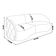 Sofá 4 Lugares Para Sala Living Olimpo 318 Cm M03 Couríssimo Preto Lyam Decor