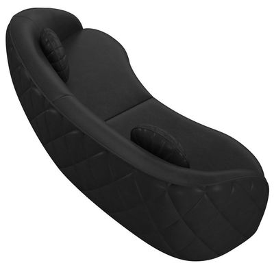 Sofá 4 Lugares Para Sala Living Olimpo 318 Cm M03 Couríssimo Preto Lyam Decor