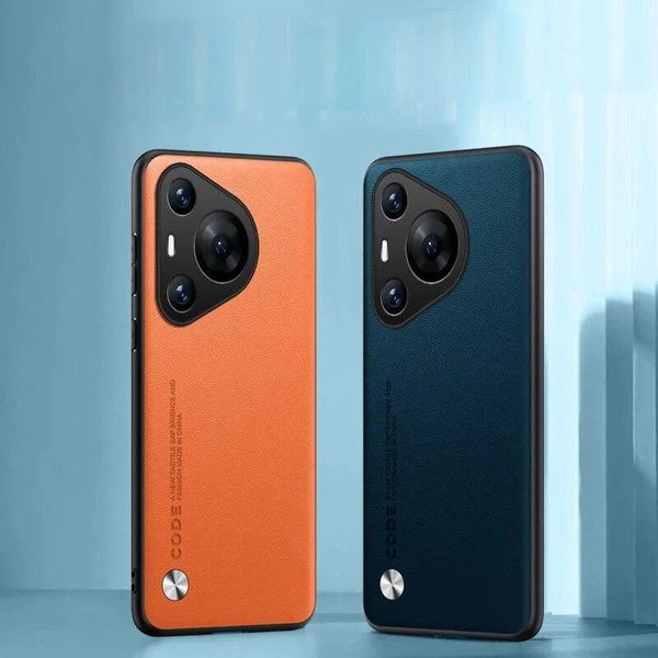 Capa de Telefone Matte para Huawei Pura 70 Pro Plus e P60 Art Para Pura 70 Pro / laranja