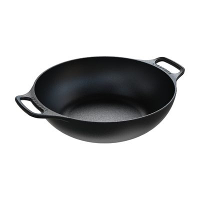 Panela Frigideira Wok 2 Alças Ferro Fundido 36cm Sem Tampa