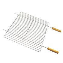 Grelha Plana Quadrada P/ Churrasqueira 45x75 Aço Galvanizado