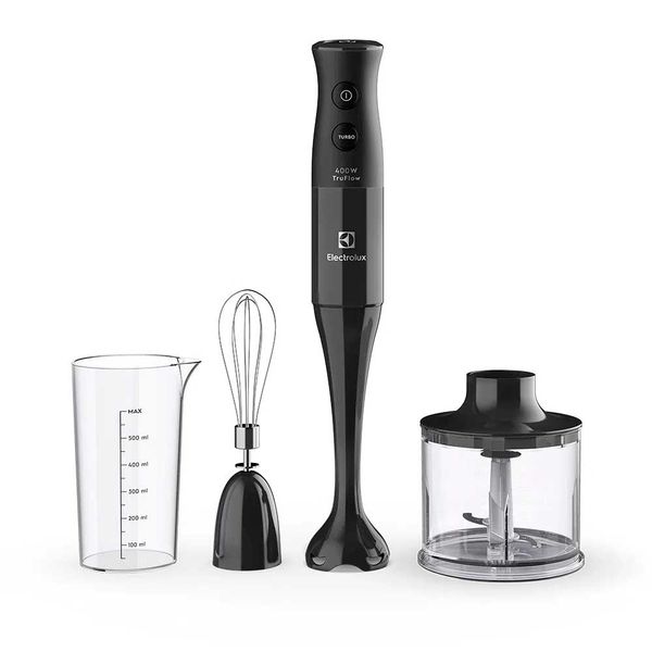 Mixer Electrolux 3 Em 1 Funcao Turbo 2 Vel. 400W Preto 600ml 220V EIB10
