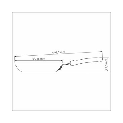 Frigideira Profissional Antiaderente Indução 24cm Tramontina