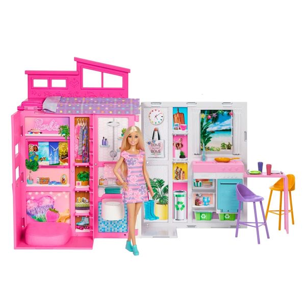 Boneca Barbie com Casa de Boneca Glam