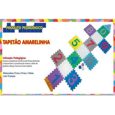 TAPETÃO AMARELINHA - TAPETE - 10MM - 15 PÇS - SELLER