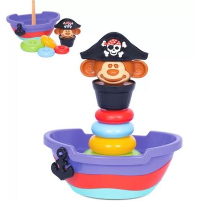 Brinquedo  Bebe Baby Pirata Encaixe Empilhar - Mercotoys