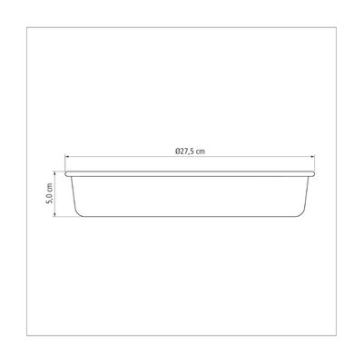 Assadeira Redonda Tramontina Brasil em Aluminio com Revestimento Interno e Externo Antiaderente Starflon T1 Grafite 26 c