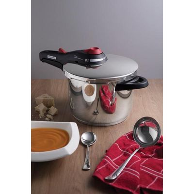 Panela de Pressão Tramontina Solar em Aço Inox Fundo Triplo com 5 Dispositivos de Segurança 22 cm 4,5 L