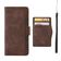 Capa de Couro Luxuosa para Infinix Note 40 Pro 5G com Porta Cartões Removível Infinix Note 30 4G / café
