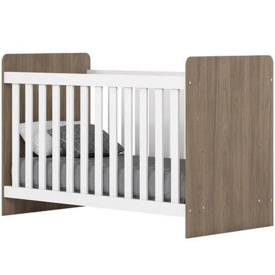Berço Mini Cama 2 Em 1 Labirinto Rústico Branco